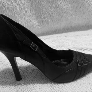 Next Chic Black Heeled Pumps
